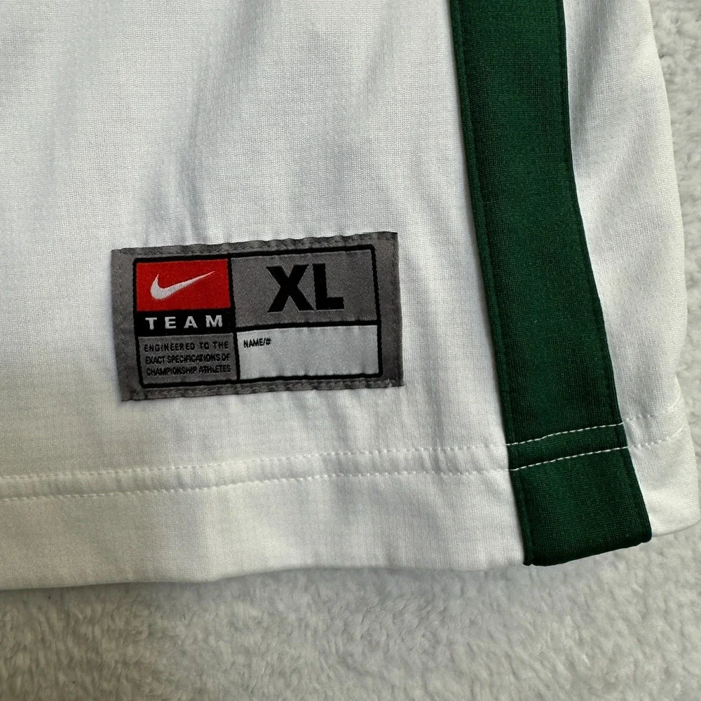 Nike Team Dri-Fit Cougars Basketball Jersey Men XL White/ Green #30‎